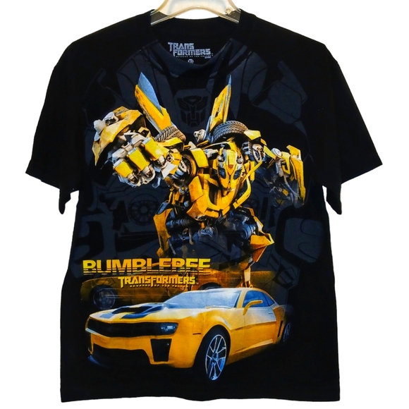 Youth XL TRANSFORMERS Bumblebee "Revenge of the Fallen" 2009 Black S/S T/Shirt - Picture 1 of 4